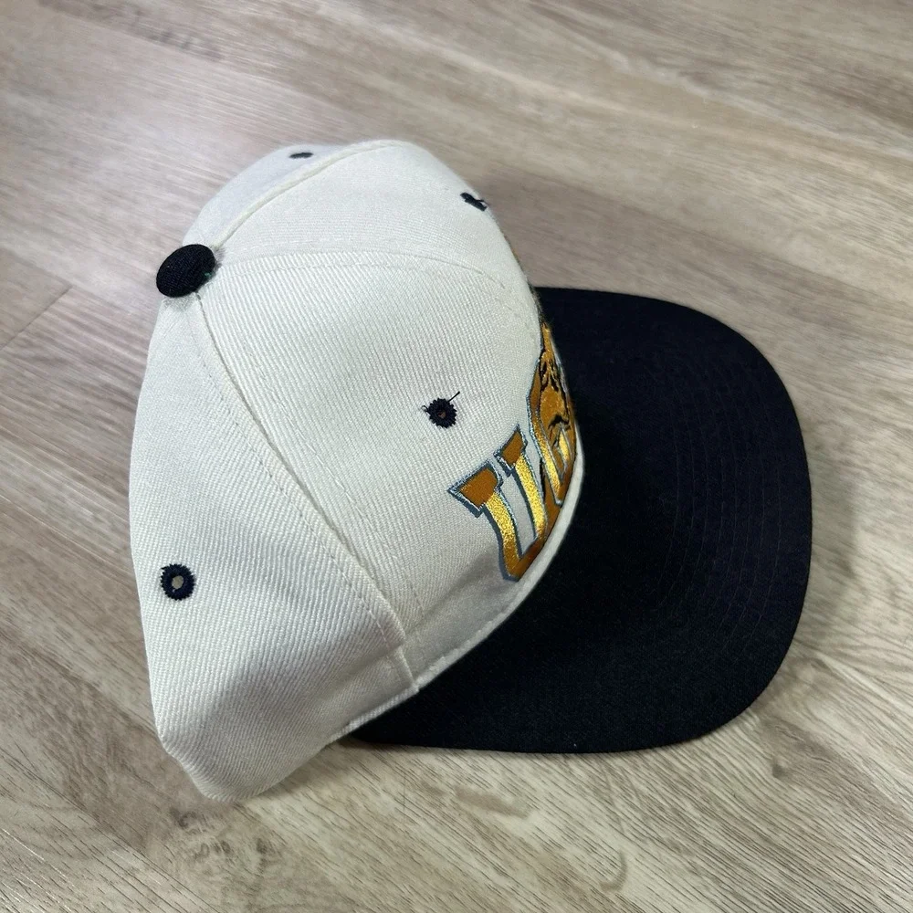 VTG UCLA Bruins Snapback Hat College Headmaster White Blue Wool Cap
